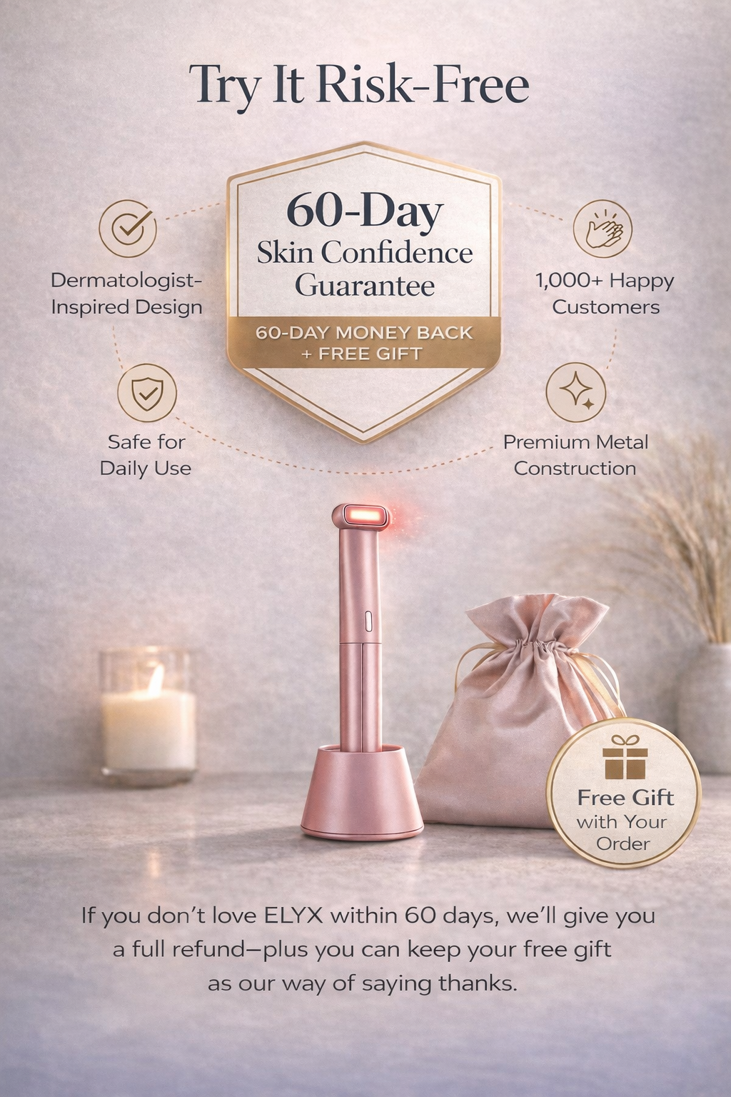 4-in-1 Red Light Therapy Skincare Wand